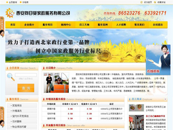 企业网站建设-西安向日葵家政服务有限公司